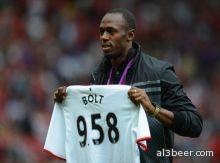 Worlds Fastest Man Usain Bolt Set For Manchester United Debut