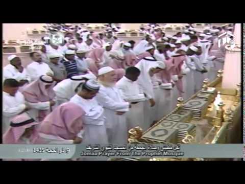 صلاة الجمعة المسجد النبوي 1435.12.09ه