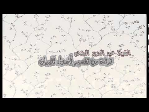 163- قراءة من تفسير أضواء البيان