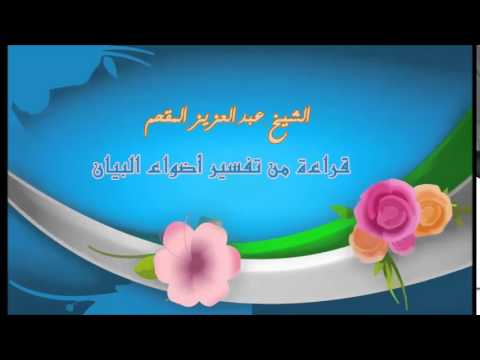 233- قراءة من تفسير أضواء البيان