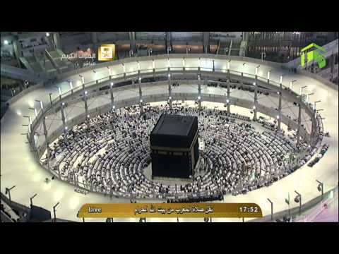 صلاة المغرب-المسجد الحرام 1436.01.19هـ