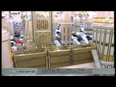 صلاة الفجر-المسجد النبوي 1436.01.20هـ