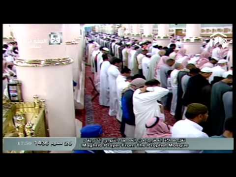 صلاة المغرب-المسجد النبوي 1436.01.20هـ