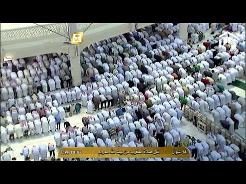 صلاة المغرب-المسجد الحرام 1435.10.14ه