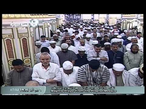 صلاة المغرب المسجد النبوي 1436.03.01ه