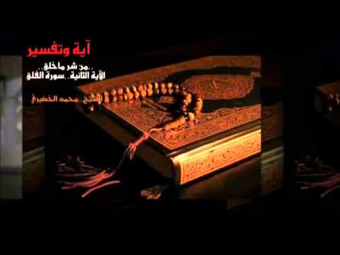 (مِنْ شَرِّ مَا خَلَقَ)-محمد الخضيري