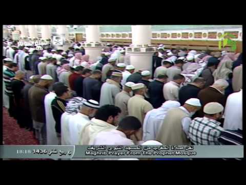 صلاة المغرب المسجد النبوي 1436.04.06ه