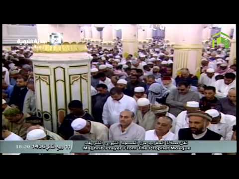 صلاة المغرب المسجد النبوي 1436.04.11ه