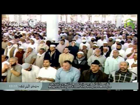 صلاة المغرب المسجد النبوي 1436.05.04هـ