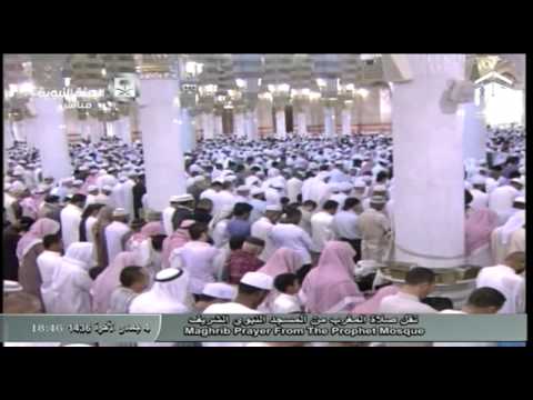 صلاة المغرب المسجد النبوي 1436.06.04هـ