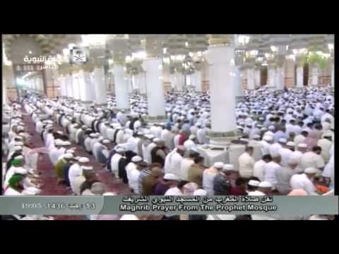 صلاة المغرب المسجد النبوي 1436.07.13هـ