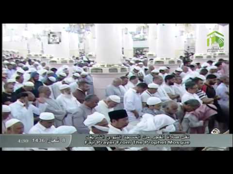 صلاة الفجر المسجد النبوي 1436.08.08هـ