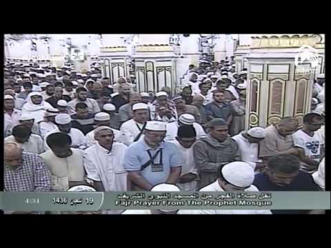 صلاة الفجر المسجد النبوي 1436.08.19هـ