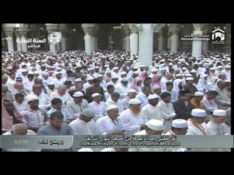 صلاة الجمعة المسجد النبوي 1436.09.02هـ