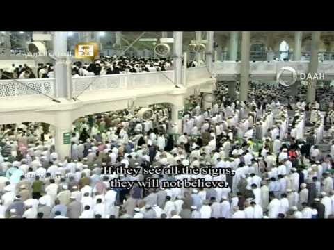 وما الحياة الدنيا إلا لعب ولهو تلاوة للشيخ ياسر الدوسري ليلة 6 رمضان 1436 المسجد الحرام