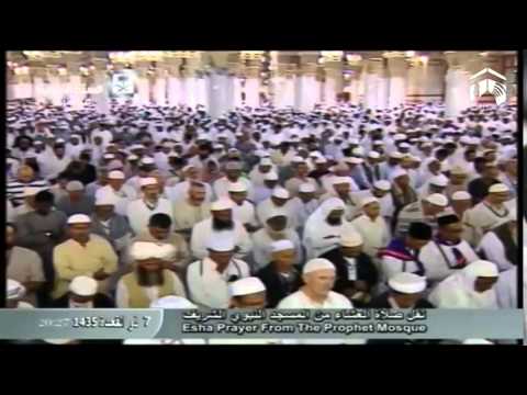 صلاة العشاء-المسجد النبوي 1435.11.07ه