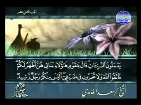 الختمة المرتلة | سعدالغامدي- ج 12